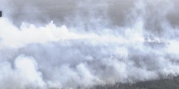 휴스턴 북부 샌 하신토 카운티 산불 빠르게 확산 … “강제 대피 명령”